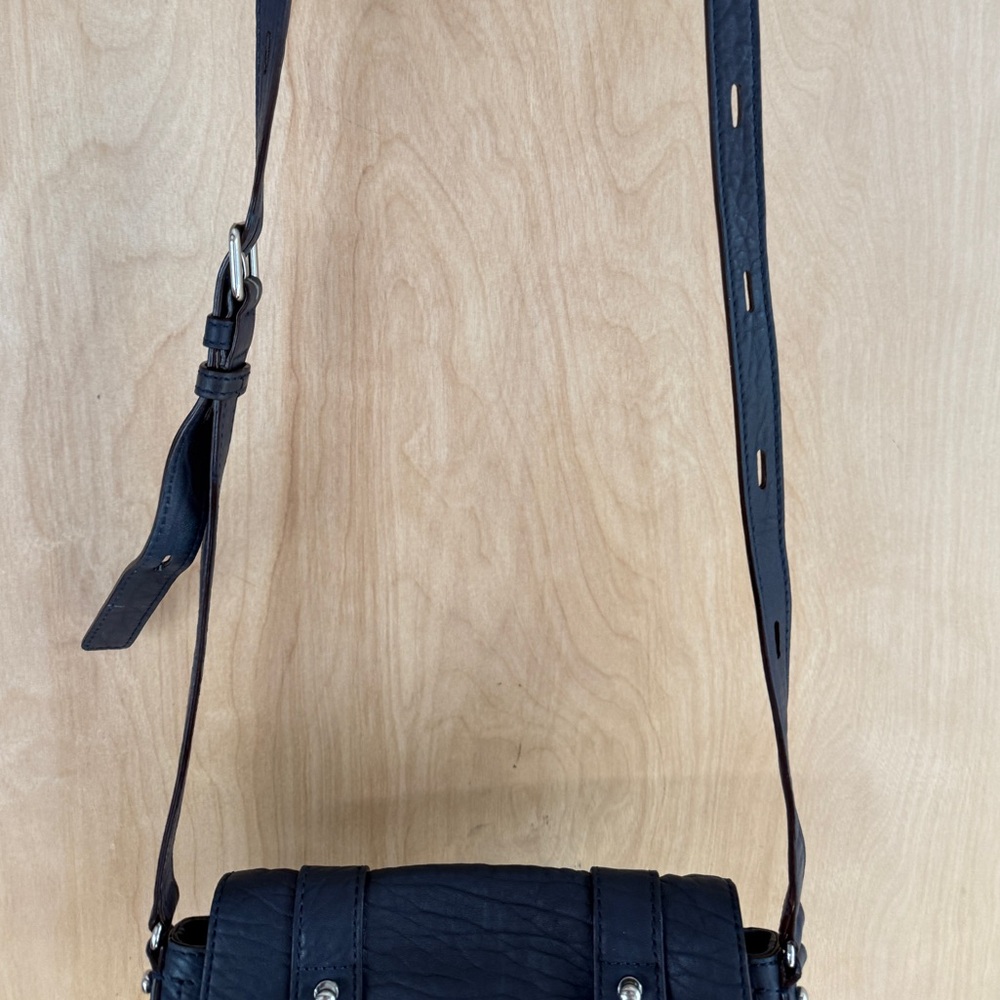 Rebecca Minkoff “Willi” Navy Studded Crossbody Bag - Picture 9 of 13